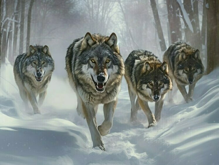Голодающие волки продолжают совершать набеги на карельские села