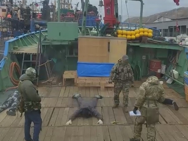 В порту Невельск взяли браконьеров с 11-ю тоннами морского ежа