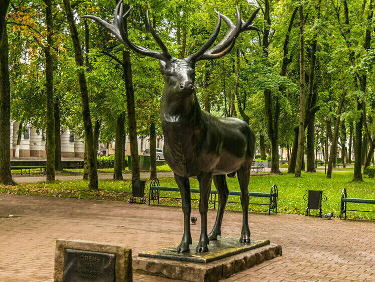 Смоляне возмущены отношением властей к скульптуре оленя из Германии