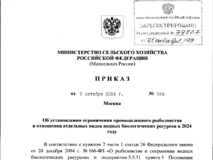 Изображение До конца года закрывается добыча некоторых пресноводных рыб